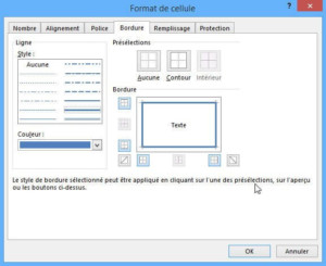 Excel Format Cellule Bordure